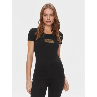 Guess T-Shirt W4RI33 J1314 Schwarz Slim Fit