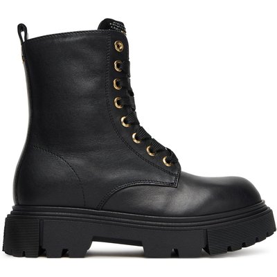 Schnürstiefeletten Elisabetta Franchi Lace-Up Bootie F4A5-E0411-1251 S Schwarz
