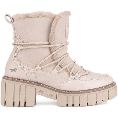 Schnürschuhe Mustang 1447-601 Beige