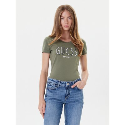Guess T-Shirt W5YI05 J1314 Khakifarben Regular Fit