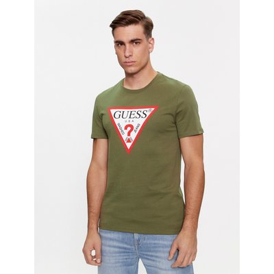 Guess T-Shirt Logo M2YI71 I3Z14 Grün Slim Fit