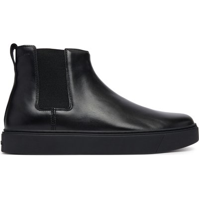 Klassische Stiefeletten Calvin Klein Hybrid Clean Chelsea Wax Lth HM0HM02253 Schwarz