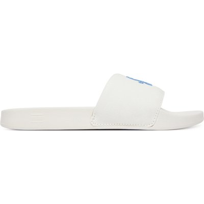 Pantoletten Tommy Hilfiger Th Script Pool Slide FW0FW09286 Weiß