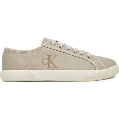 Sneakers aus Stoff Calvin Klein Jeans Ess Vulc Low Cv Mg Wn YW0YW01762 Beige