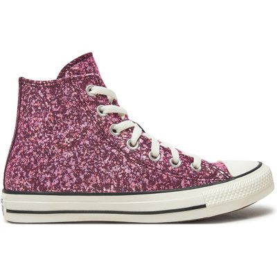 Sneakers aus Stoff Converse Chuck Taylor All Star Glitter Hi A11137C Rosa