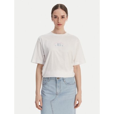 Guess Jeans T-Shirt W6RI20 K8HM0 Weiß Oversize