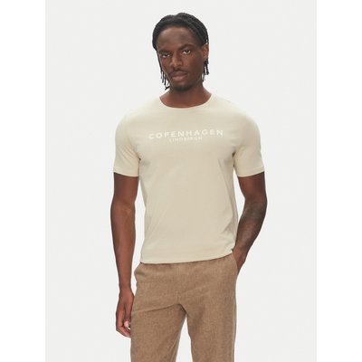Lindbergh T-Shirt 30-400200 Beige Relaxed Fit
