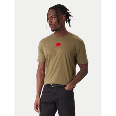 HUGO T-Shirt Diragolino 50447978 Khakifarben Regular Fit