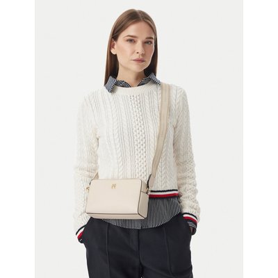 Handtasche Tommy Hilfiger Th Joy Camera Bag AW0AW19060 Creme