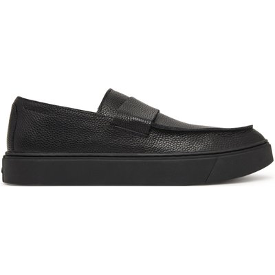 Slipper Calvin Klein Hybrid Clean Loafer Band Tum Lth HM0HM02184 Schwarz