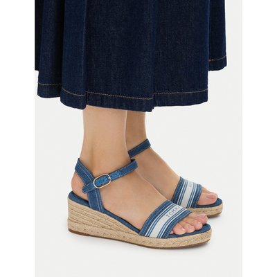 Espadrilles Tommy Hilfiger Mid Wedge Espad Webbing FW0FW09230 Blau