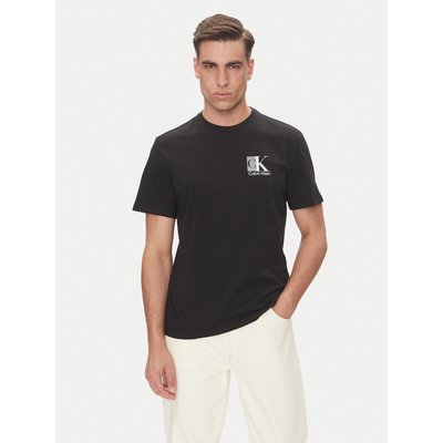 Calvin Klein T-Shirt Abstract Graphic LV04RC853G Schwarz Regular Fit