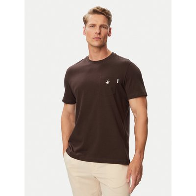 Beverly Hills Polo Club T-Shirt P-SS26M-TS414000 Braun Regular Fit