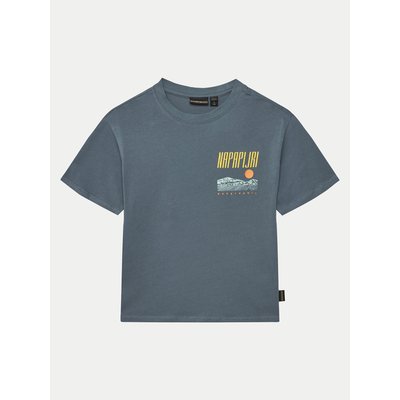 Napapijri T-Shirt S-Sella NP0A4IGX D Blau Regular Fit