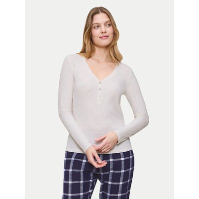 Triumph Pyjama-Bluse Mix&Match 10225031 Creme Regular Fit
