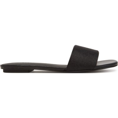 Pantoletten Calvin Klein Flat Slide Jacq HW0HW02389 Schwarz