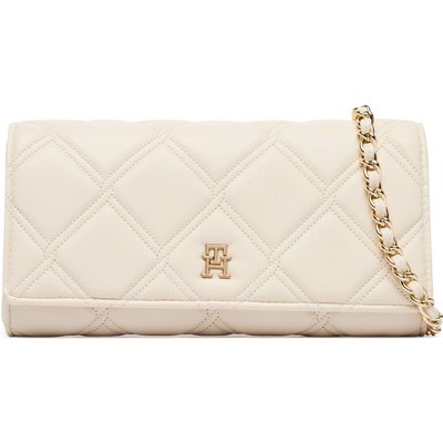 Handtasche Tommy Hilfiger Th Feminine Wallet On Chain AW0AW18795 Creme