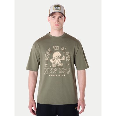 New Era T-Shirt Football Graphic 60596409 Grün Regular Fit