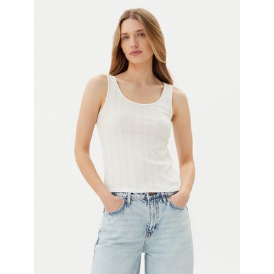 Pieces Top Fia 17155482 Weiß Slim Fit