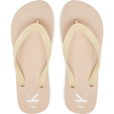 Zehentrenner Calvin Klein Jeans Beach Sandal Transparent Tpu YW0YW01829 Rosa