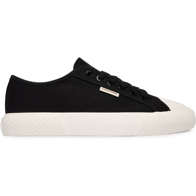 Sneakers aus Stoff Calvin Klein Vulc Low Lace Up Canvas HW0HW02975 Schwarz
