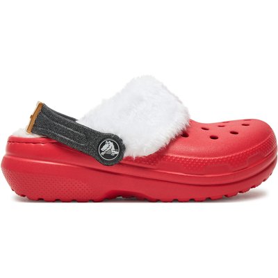 Pantoletten Crocs Classic Lined Santa Clog K 210931 Rot