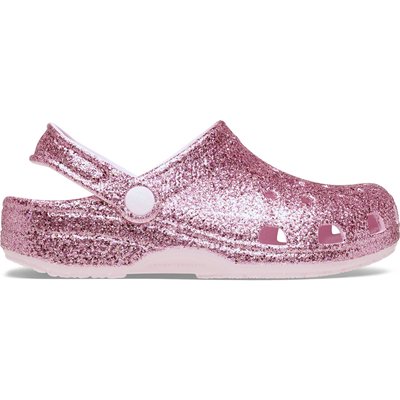 Pantoletten Crocs Classic Chunky Glitter Clog K 211939 Rosa