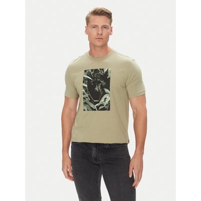 BOSS T-Shirt Te_Animali 50546362 Grün Regular Fit