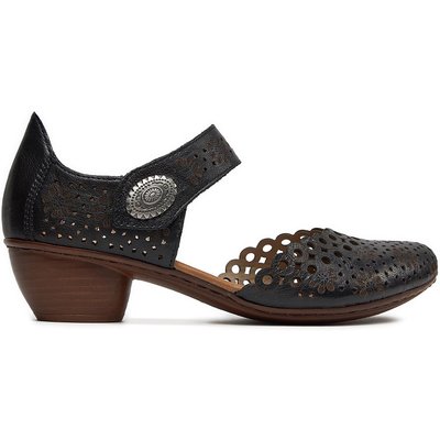 Halbschuhe Rieker 43753-00 Schwarz