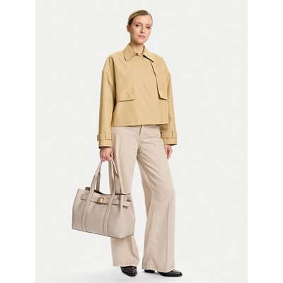 Handtasche Calvin Klein Buckle Medium Tote LV04F3294G Écru