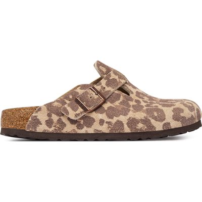 Pantoletten Birkenstock Boston Print 1033324 Braun