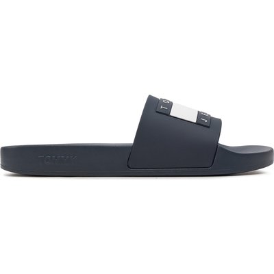 Pantoletten Tommy Jeans Pool Slide Ess EM0EM01191 Dunkelblau