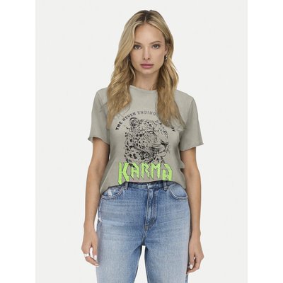 ONLY T-Shirt Lucy 15307412 Grau Regular Fit
