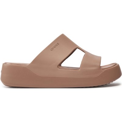 Pantoletten Crocs Getaway Platform H-Strap 209409 Beige