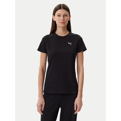 Puma T-Shirt Ess Elevated 685021 Schwarz Slim Fit