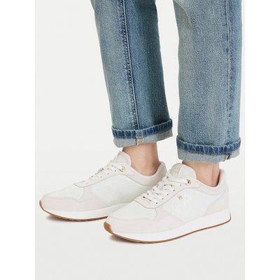 Sneakers Tommy Hilfiger Th Runner Monogram FW0FW09586 Creme