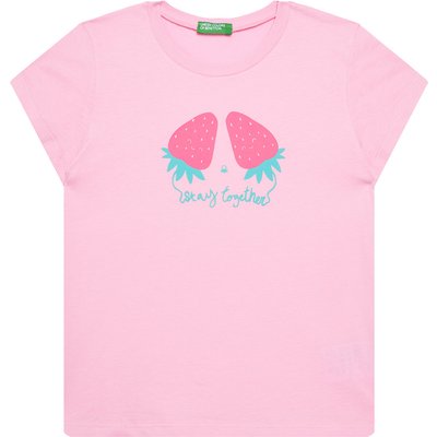 United Colors Of Benetton T-Shirt 3JERG10J3 Rosa Regular Fit