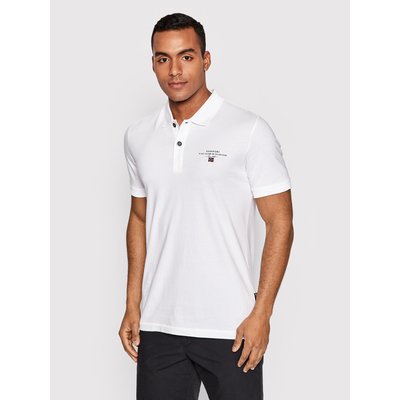 Napapijri Poloshirt Elbas Jersey NP0A4GB4 Weiß Regular Fit