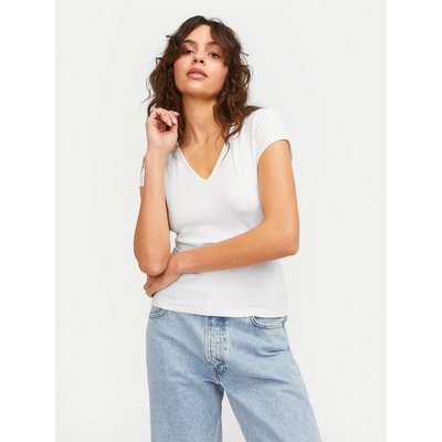 JJXX T-Shirt Hayden 12249361 Weiß Slim Fit