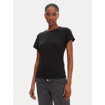 Tommy Hilfiger T-Shirt WW0WW45731 Schwarz Slim Fit