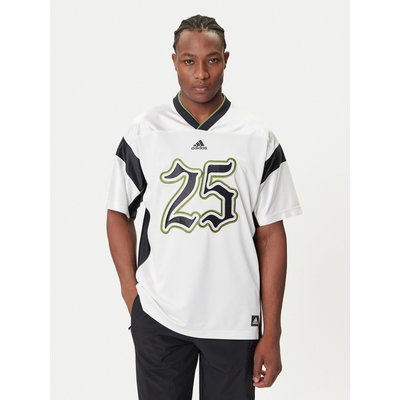 adidas T-Shirt Football JY2762 Weiß Oversize