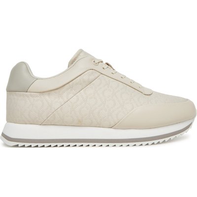 Sneakers Calvin Klein Runner Lace Up - Jacq HW0HW02413 Écru
