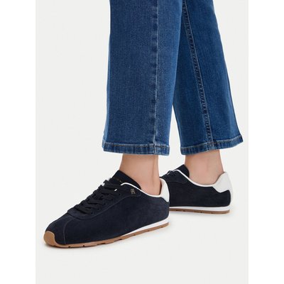 Sneakers Tommy Hilfiger Th Bella Low Runner Suede FW0FW09189 Dunkelblau