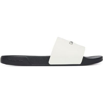Pantoletten Calvin Klein Ess Slide Monobrand Cv HM0HM02107 Weiß