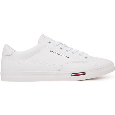 Sneakers Tommy Hilfiger Signature Midsole Lace-Up Trainers With Leather FM0FM05814 Weiß