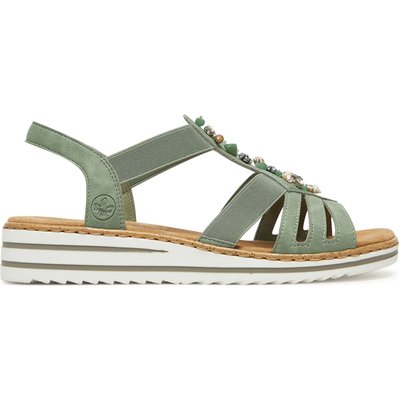 Sandalen Rieker V0649-52 Grün