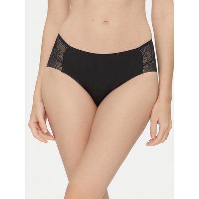 Ysabel Mora Klassischer Damenslip mit hoher Taille 19671 Schwarz