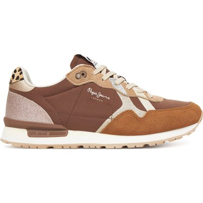 Sneakers Pepe Jeans Brit Glitter W PLS400005 Braun