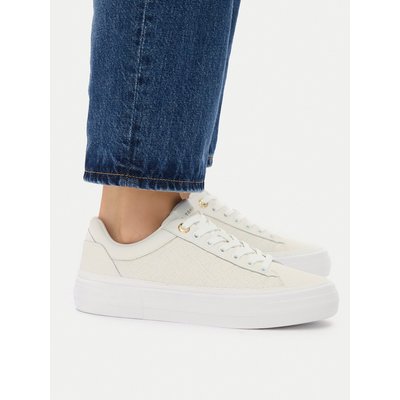 Sneakers Tommy Hilfiger Th Platform Sneaker Quilted FW0FW09265 Écru