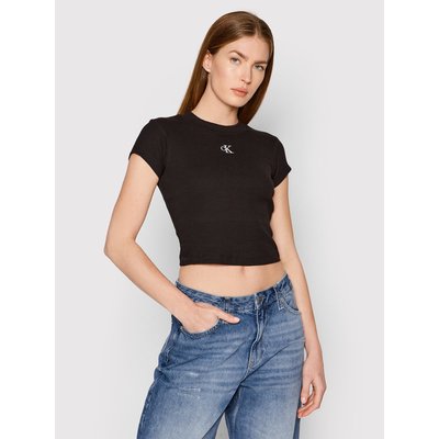 Calvin Klein Jeans T-Shirt J20J218337 Schwarz Slim Fit